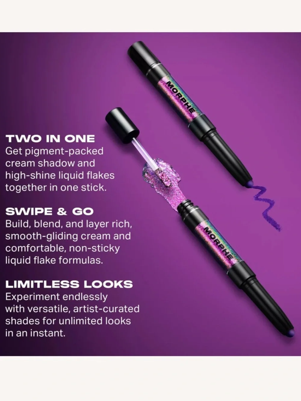 Morphe Dual-Ended Cream & Liquid Eyeshadow Stick